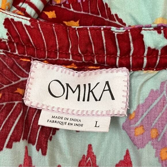 Omika Anthropologie Floral V-Neck Sleeveless Maxi Dress - Picture 7 of 10